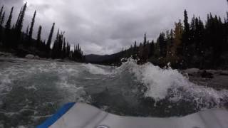 Grade 3 rapids on the Nisutlin River, Yukon, Canada