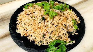 Mixed Herbs Rice | Easy Herb Rice | Garlic Herbed Rice Recipe | Quick and easy rice recipe