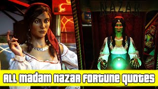 All Madam Nazar Fortune Quotes - GTA Online Easter Eggs And Secrets