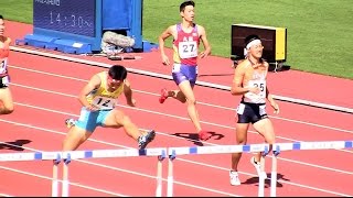 2015和歌山国体陸上 少年男子Ａ400ｍＨ予選4組 20151002