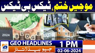 Move under study to hike tax rate for real estate sellers, buyers | Geo News 1 PM Headlines | 2 June