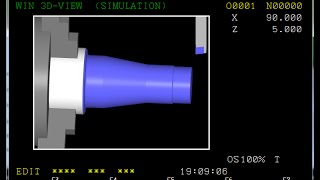 EMCO WinNC Fanuc 21 TB - Bài 1: G00-G01-C-R-A