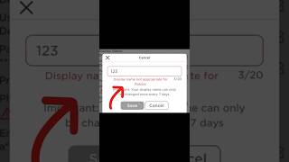 Display Name Not Appropriate For Roblox