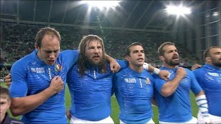 Italy sing passionate national anthem at RWC 2011!