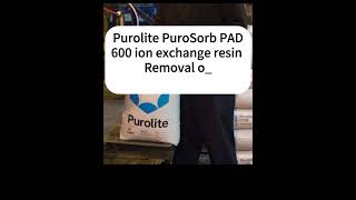 Purolite PuroSorb PAD600 ion exchange resin Removal of sulfamethazines