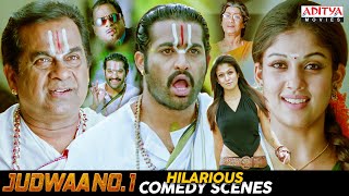 "Judwaa No 1" Hilarious Comedy Scenes | South Movie | Jr NTR, Nayanthara, Sheela | Aditya Movies