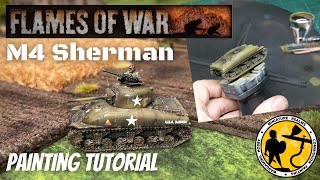 Flames of War (15mm) American M4 Sherman Painting Tutorial