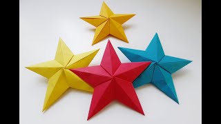 Origami | decoration : Étoile en 3D ; 3D star