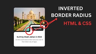 How to make Inverted Border Radius Card in HTML and CSS