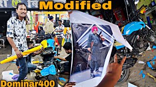 MUR BiKE KHON MODIFIED KORI DILU 😍 | Dominar400 Modified | 🔥 #bajajdominar400 #modified #wrapping