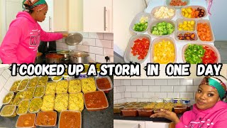 I SPENT OVER 8 HOURS BULK COOKING FOR MY NIGERIAN FAMILY OF 4 LIVING IN UK 🇬🇧