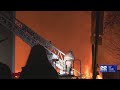 Firefighters battle massive fire at Amherst apartment complex