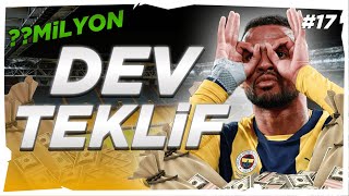 DEV TRANSFER TEKLİFİ GELDİ!! // GERÇEKÇİ FENERBAHÇE KARİYERİ 17 // FC 25 KARİYER MODU