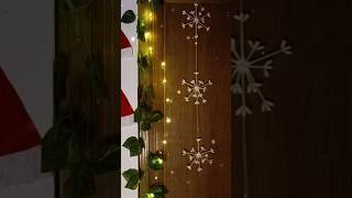 DIY Snowflake❄️garland using ear buds😲 I Ep'3 I The Sangam Homegrown #snowflakes #xmasdecor