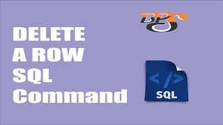DELETE A ROW SQL COMMAND IN MS-ACCESS