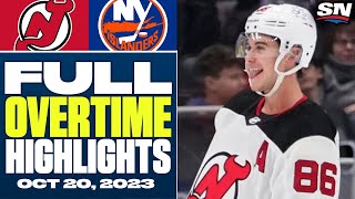 New Jersey Devils at New York Islanders | FULL Overtime Highlights
