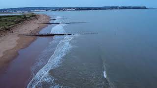 Dawlish Warren beach by drone