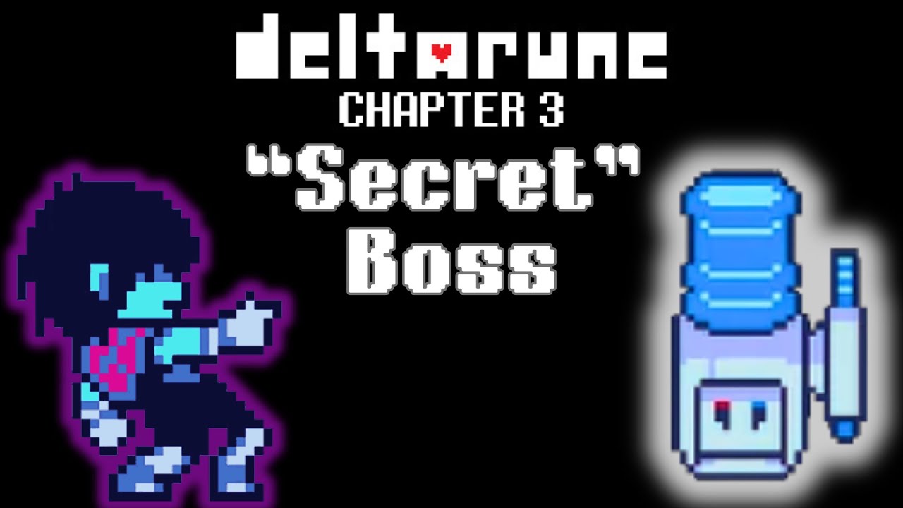 Deltarune Chapter 3 Secret Boss Water Cooler Battle Youtube