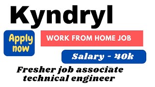 Kyndryl Off Campus Drive 2023 || Hiring for Associate Technical Engineer #jobsforfreshers