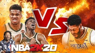 NBA 2K20 GIANNIS ANTETOKOUNMPO VS ANTHONY DAVIS!! INTENSE