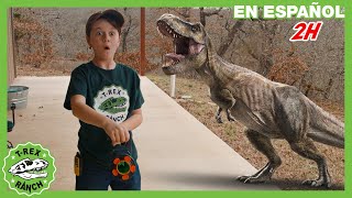 El T-Rex se escapa | s de dinosaurios y juguetes para niños