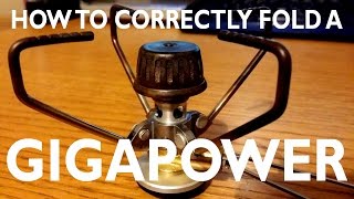 How to Correctly Fold a Snow Peak Gigapower Stove