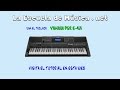 Curso de teclado, lección 1-1, las teclas y las octavas. Yamaha PSR-E453