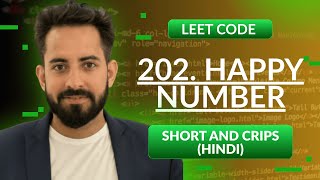 Leetcode 202. Happy Number | Hindi | Python | Leetcode | Optimized way