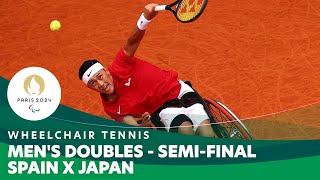 SPAIN 🇪🇸  X 🇯🇵 JAPAN - Men's Doubles Semi-final | Wheelchair Tennis - Paris 2024 Paralympics