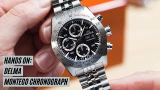 The Delma Montego is a bold chronograph with plenty of macho swagger