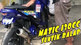 PECAH!!! SETTING MATIC HONDA BEAT 130CC ROAD RACE (SUNTIK BALAP)