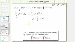 Evaluate a Definite Integral Using Properties of Integrals (k*f(x))