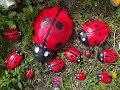 How to make ladybug | cement craft ideas | cement ideas for garden