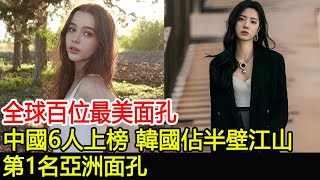 全球百位最美面孔：中國6人上榜，韓國佔半壁江山，第1名亞洲面孔#雅思敏·吐克思#席德妮·史威尼#Sitala#朴彩英#達莎·塔蘭#李格魯#艾芭·巴普蒂斯塔#安德烈亞·波提#金智秀#安德莉雅·布利蘭提斯