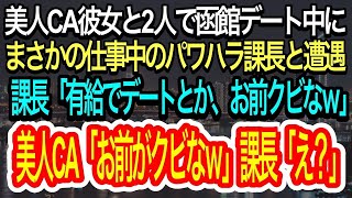 【スカッとする話】美人CAと2人で函館旅行中に、仕事中のパワハラ課長と遭遇した俺。課長「お前クビなｗ」と言われた瞬間、美人CAが思わぬ一言ｗｗｗ【朗読】【感動する話】【再放送】