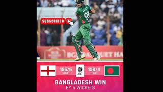 BANGLADESH BEAT ENGLAND 😱😱#engvban #cricketshorts #shortsvideo #shorts #shortvideo #trending #reel