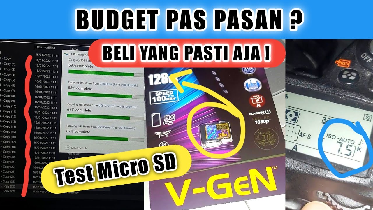 Full Review Test Micro Sd V Gen 128 Gb Murah Terbaik Original Youtube