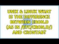 Unix & Linux: What is the difference between cron.d (as in /etc/cron.d/) and crontab?