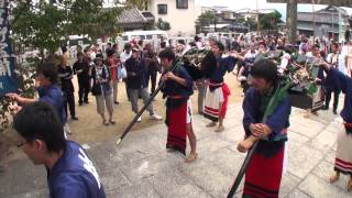 2012-1014■東かがわ市引田／中ノ町投げ奴＝宮入／誉田神社秋祭り／