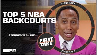 Stephen’s A-List: ANY ISSUES with the top 5 backcourts?! | First Take