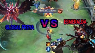 TOP GLOBAL FREYA BUILD PEMBANTAI ESMERALDA || FREYA VS ESMERALDA || EXP TERKUAT NO COUNTER !!!