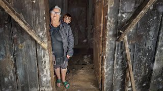 A Russian Babushka lives with her grandson in a barn and his mother lives in the house.
