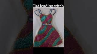 Flat loading stitch and Thambur stitch #aariembroidery #freeaariclass