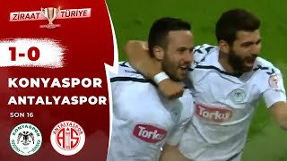 Torku Konyaspor 1-0 Antalyaspor Maç Özeti (Ziraat Türkiye Kupası Son 16) 31.01.2016