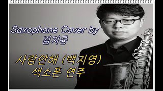 사랑안해 색소폰연주 [백지영] Saxophone Cover 김지륭 / 알버트웨버 소프라노 색소폰