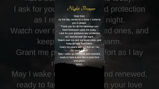 Read This Night Prayer In Silence 🙏 #jesuslovesyou #jesus #nightprayer #prayer #faith #god