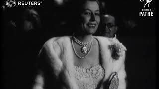 SHOWBIZ / ROYAL: Stars and royalty attend film opening (1950)