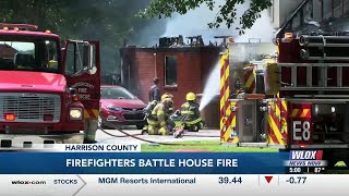 Fire crews responding to devastating Harrison Co. house fire