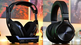Corsair Virtuoso XT vs Astro A50 - High-quality headset stand off
