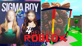 4 Hele HELE RARE Games In Roblox (Sigma OBBY!)